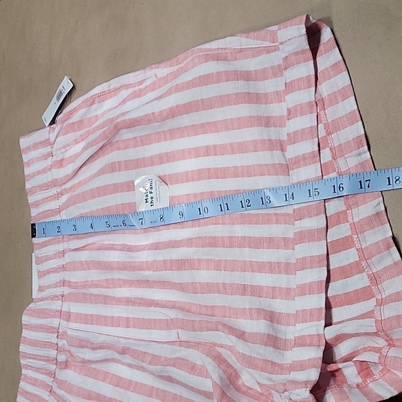 Old Navy Size 2X High Rise Striped Linen Blend Shorts, NEW with Tag - Picture 8 of 13
